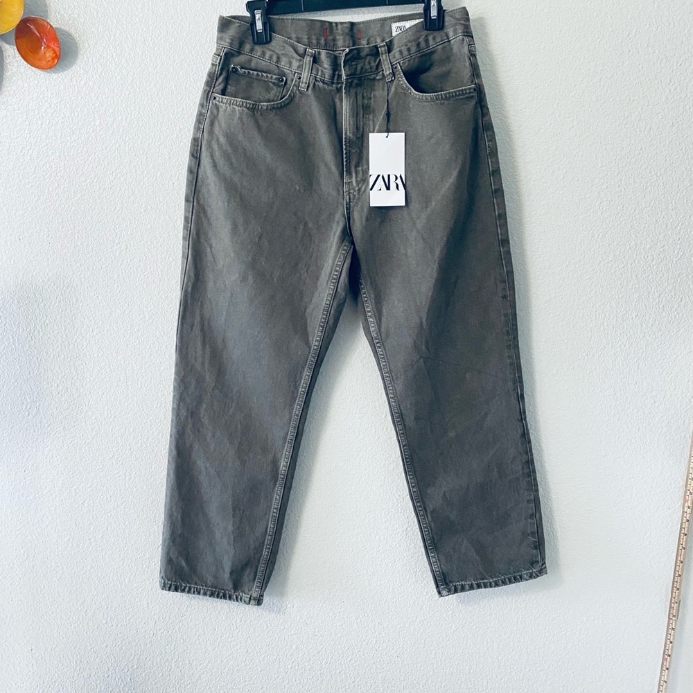 Zara Men's Bootcut Jeans in Gray
